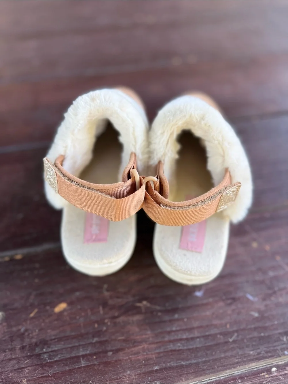 SKECHERS Cozy Faux Suede Faux Fur Lined Slip-On Kids Brown US 3